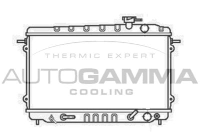AUTOGAMMA 100403 Радиатор охлаждения двигателя для HONDA ACCORD II Hatchback (AC, AD)