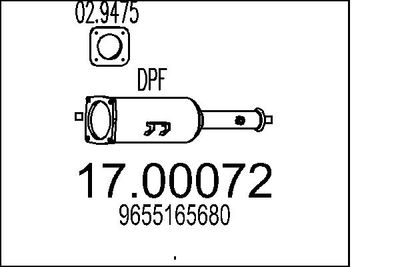 FILTRU FUNINGINE/PARTICULE SIST.DE ESAPAMENT