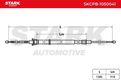 жило, ръчна спирачка STARK SKCPB-1050041