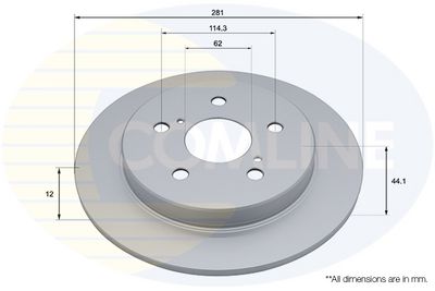 спирачен диск COMLINE ADC2946