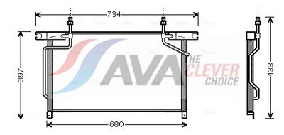 кондензатор, климатизация AVA Clever Choice DN5213