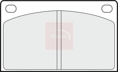APEC Brake Pad Set, disc brake PAD576