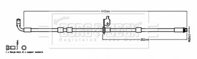 Brake Hose Borg & Beck BBH8782