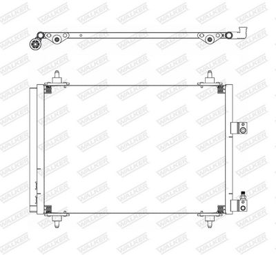KONDENSATOR KLIMAANLAGE WALKER WCD00358 8