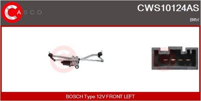 SISTEM STERGATOR PARBRIZ CASCO CWS10124AS