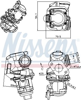 SUPAPA EGR NISSENS 98150 7