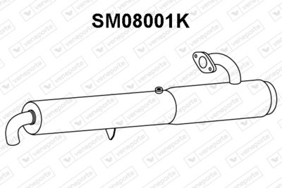 VENEPORTE SM08001K Каталізатор для SMART (Смарт)