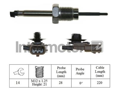 Sensor, exhaust gas temperature Intermotor 27298