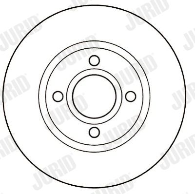 Тормозной диск JURID 561710J для FORD SIERRA
