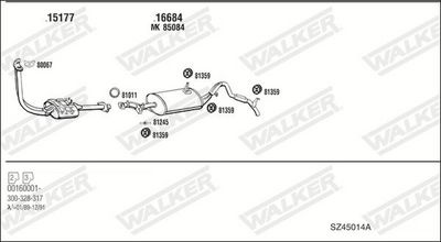 ABGASANLAGE WALKER SZ45014A