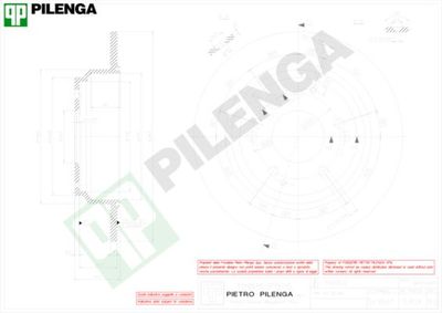 PILENGA 5309 Тормозные диски  для HONDA SHUTTLE (Хонда Шуттле)