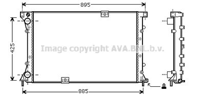 AVA QUALITY COOLING RT2313 Крышка радиатора для RENAULT SCÉNIC I вэн (JA0/1_, FA0_)