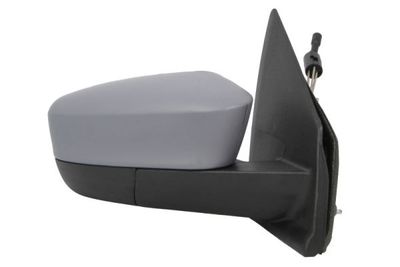 Zijspiegel Rechts (mechanisch, in reliëf, under-coated) past: FORD KA+ 06.16-