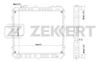 ZEKKERT MK-1062 Крышка радиатора  для KIA RETONA (Киа Ретона)