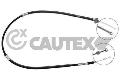 Тросик, cтояночный тормоз CAUTEX 762819 для TOYOTA STARLET