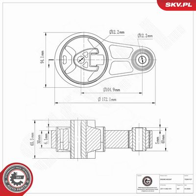 SUPORT MOTOR ESEN SKV 75SKV137 3