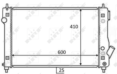 Радиатор, охлаждение двигателя WILMINK GROUP WG1723607 для CHEVROLET AVEO