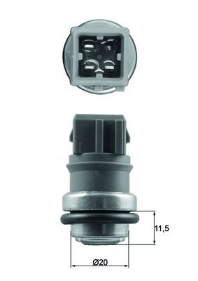 Temperatuursensor - TSE31 - MAHLE