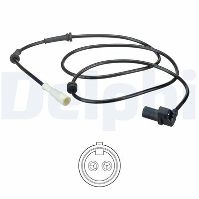 Czujnik, prędkość obrotowa koła DELPHI SS20589