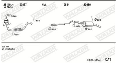 Изпускателна система WALKER CIK024515AB