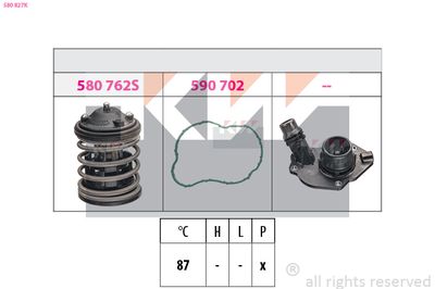 TERMOSTAT LICHID RACIRE KW 580827K