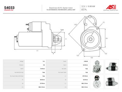 Startér AS-PL S4033