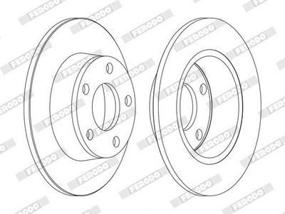 BREMSSCHEIBE FERODO DDF1190C 1