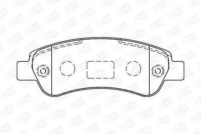 BREMSBELAGSATZ SCHEIBENBREMSE CHAMPION 573274CH 1