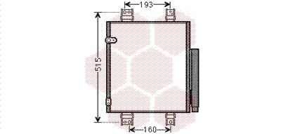 VAN WEZEL 11005062 Радиатор кондиционера  для DAIHATSU MATERIA (Дайхатсу Материа)