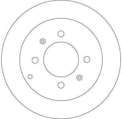 Brake disc Achter Links/Rechts past: HYUNDAI MATRIX, SONATA IV  KIA MAGENTIS I 1.5D-2.7 03.98-08.10