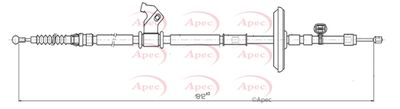 Cable Pull, parking brake APEC CAB1099