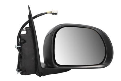 Zijspiegel Rechts (elektrisch, in reliëf, met verwarming, under-coated, elektrisch opklapbaar, met temperatuursensor) past: FIAT 500 L 06.17-