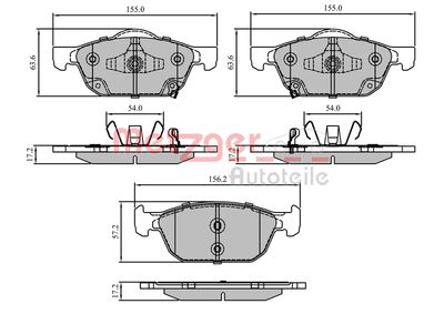 Brake Pad Set, disc brake 1170832