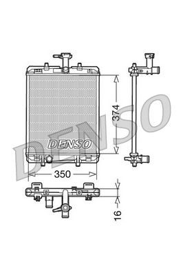 DENSO DRM21602 Крышка радиатора  для PEUGEOT  (Пежо 108)