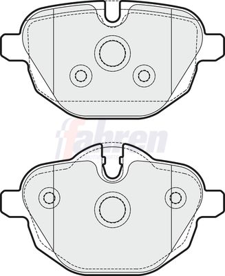 Fahren Brake Pad Set, disc brake FBP3346