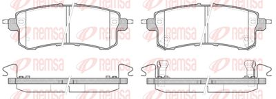 Комплект тормозных колодок, дисковый тормоз REMSA 1447.02 для INFINITI QX80