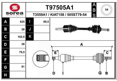 ANTRIEBSWELLE EAI T97505A1
