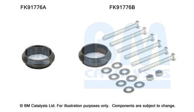 Монтажный комплект, катализатор BM CATALYSTS FK91776 для MERCEDES-BENZ 124