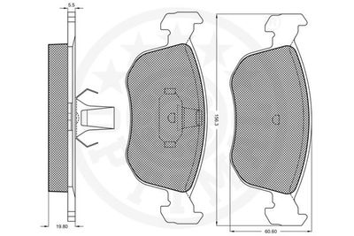 Brake Pad Set, disc brake 10046