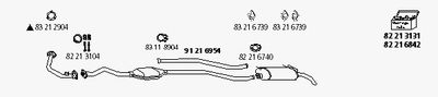 ABGASANLAGE HJS CI43
