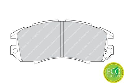 Brake Pad Set, disc brake FDB789