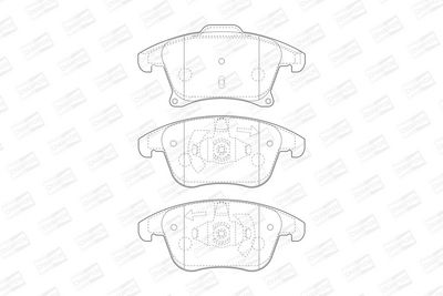 BREMSBELAGSATZ SCHEIBENBREMSE CHAMPION 573674CH 1