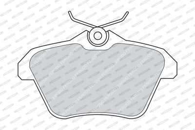 BREMSBELAGSATZ SCHEIBENBREMSE FERODO FDB995 1