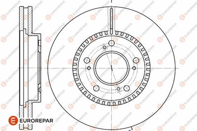Тормозной диск EUROREPAR 1642755680 для ACURA LEGEND