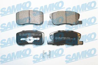 Комплект тормозных колодок, дисковый тормоз SAMKO 5SP1733 для MITSUBISHI COLT