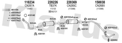 Układ wydechowy KLARIUS 630282E