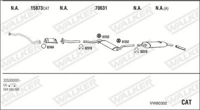 Изпускателна система WALKER VW80302