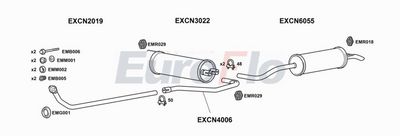 Układ wydechowy EUROFLO CNBX141001