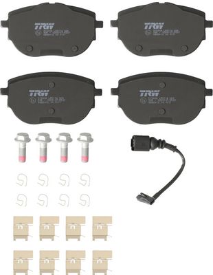 Remblokken set Voor , past: VW CALIFORNIA T6 CAMPER, MULTIVAN T6, TRANSPORTER T6, TRANSPORTER T6 / CARAVELLE T6 2.0/2.0D/Electric 04.15-08.24