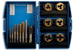 Laser Tools Metric Tap & Die Set 13pc